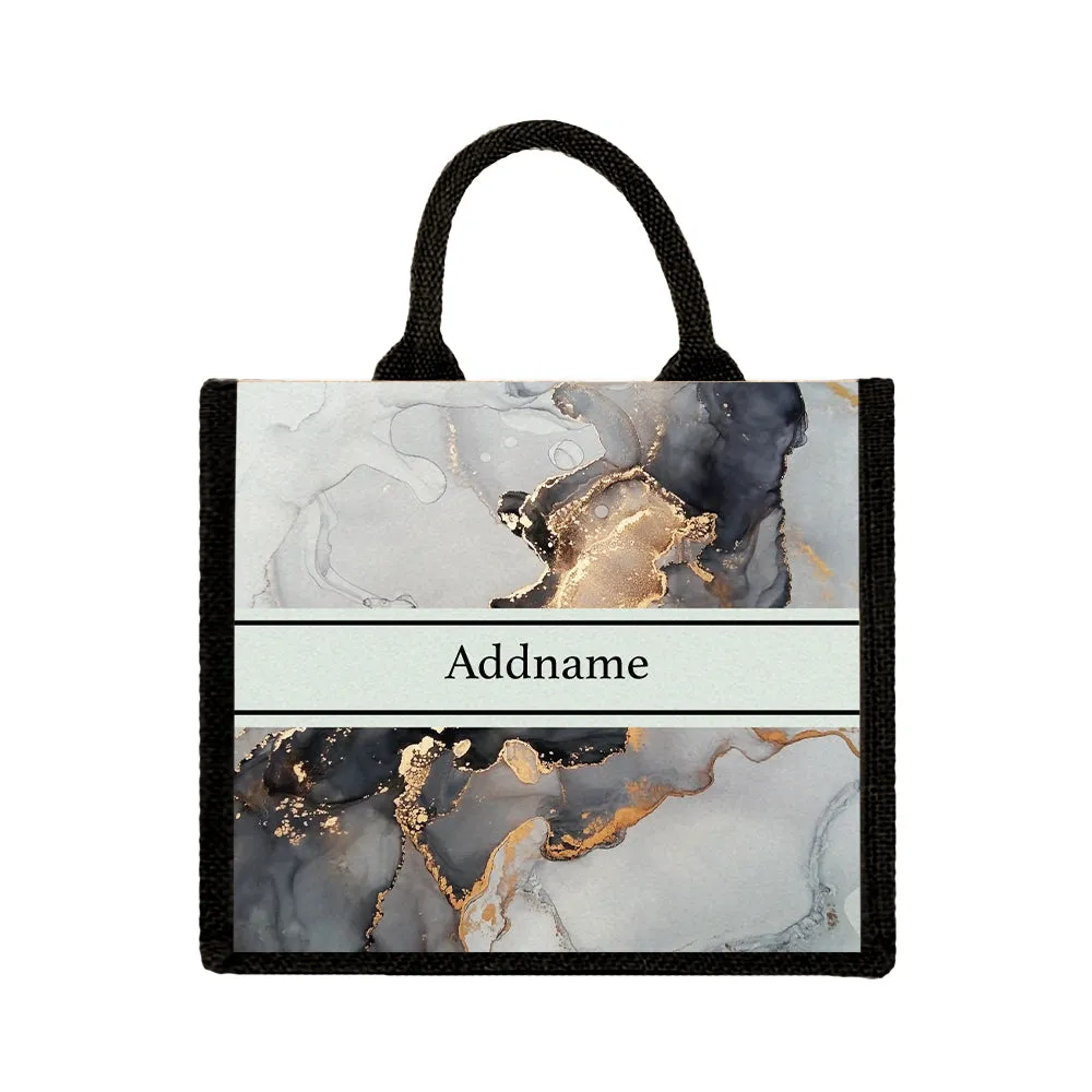 Abstract Fluid Jute Tote Bag