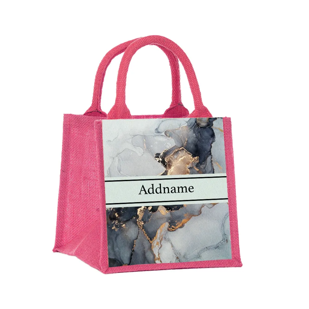 Abstract Fluid Jute Tote Bag