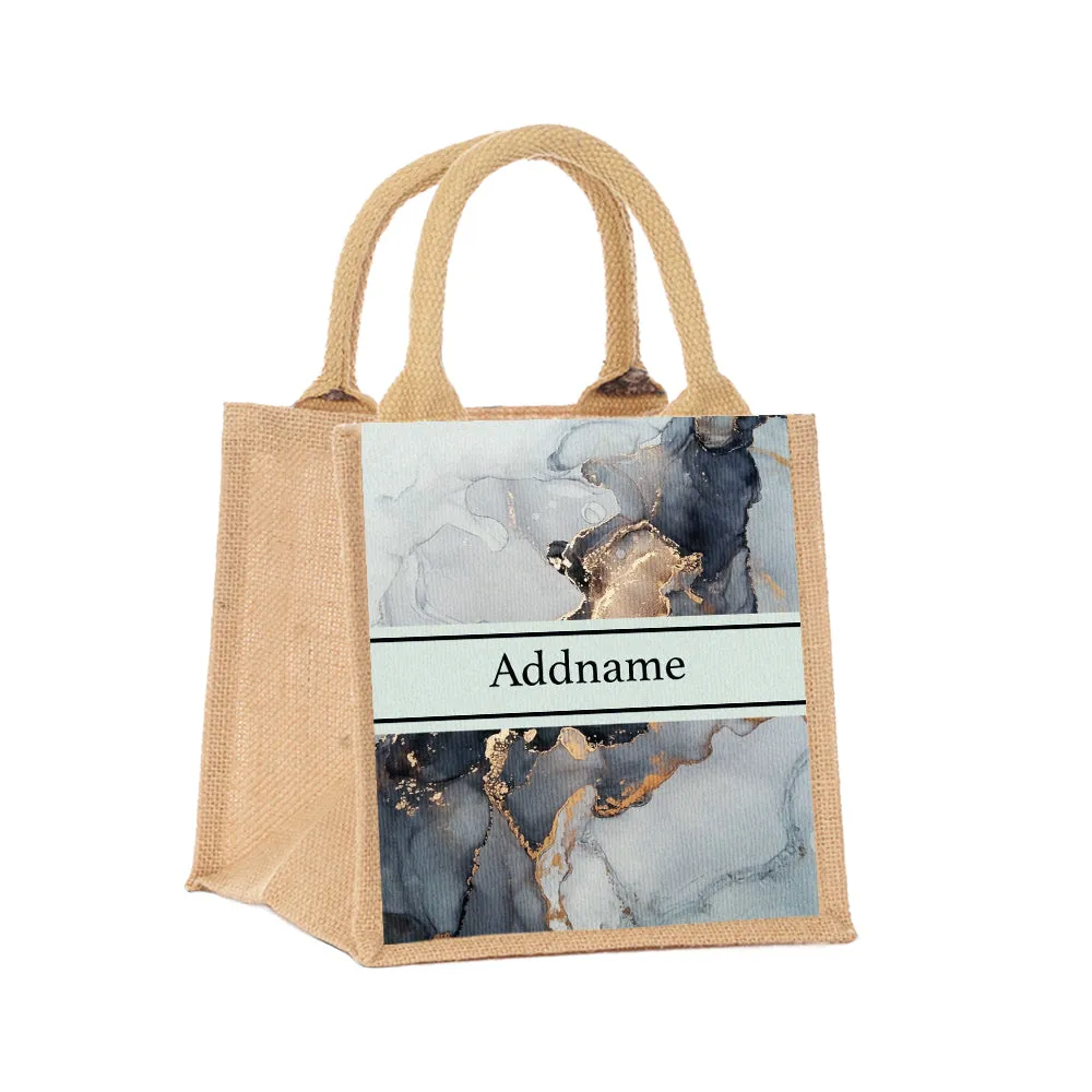 Abstract Fluid Jute Tote Bag