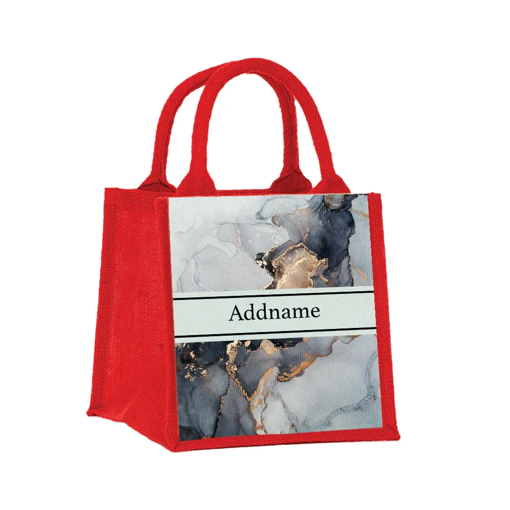 Abstract Fluid Jute Tote Bag