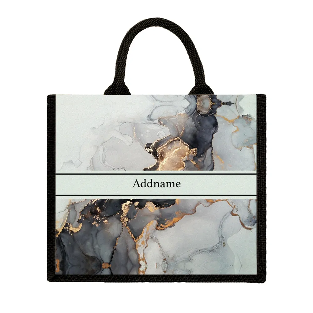 Abstract Fluid Jute Tote Bag