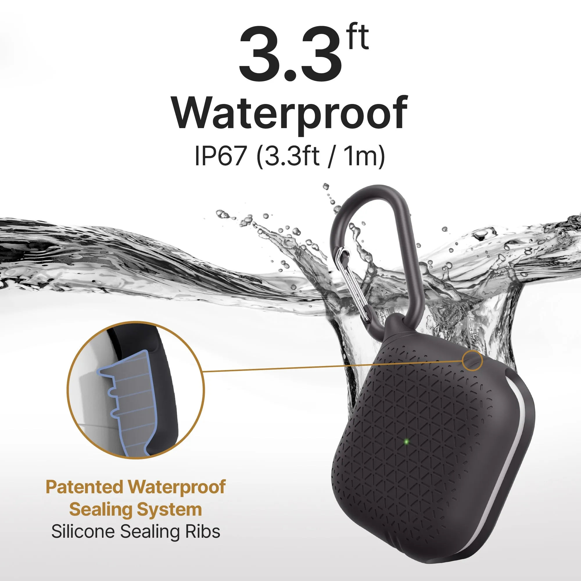 AirPods (Gen 3) - Waterproof Case   Carabiner