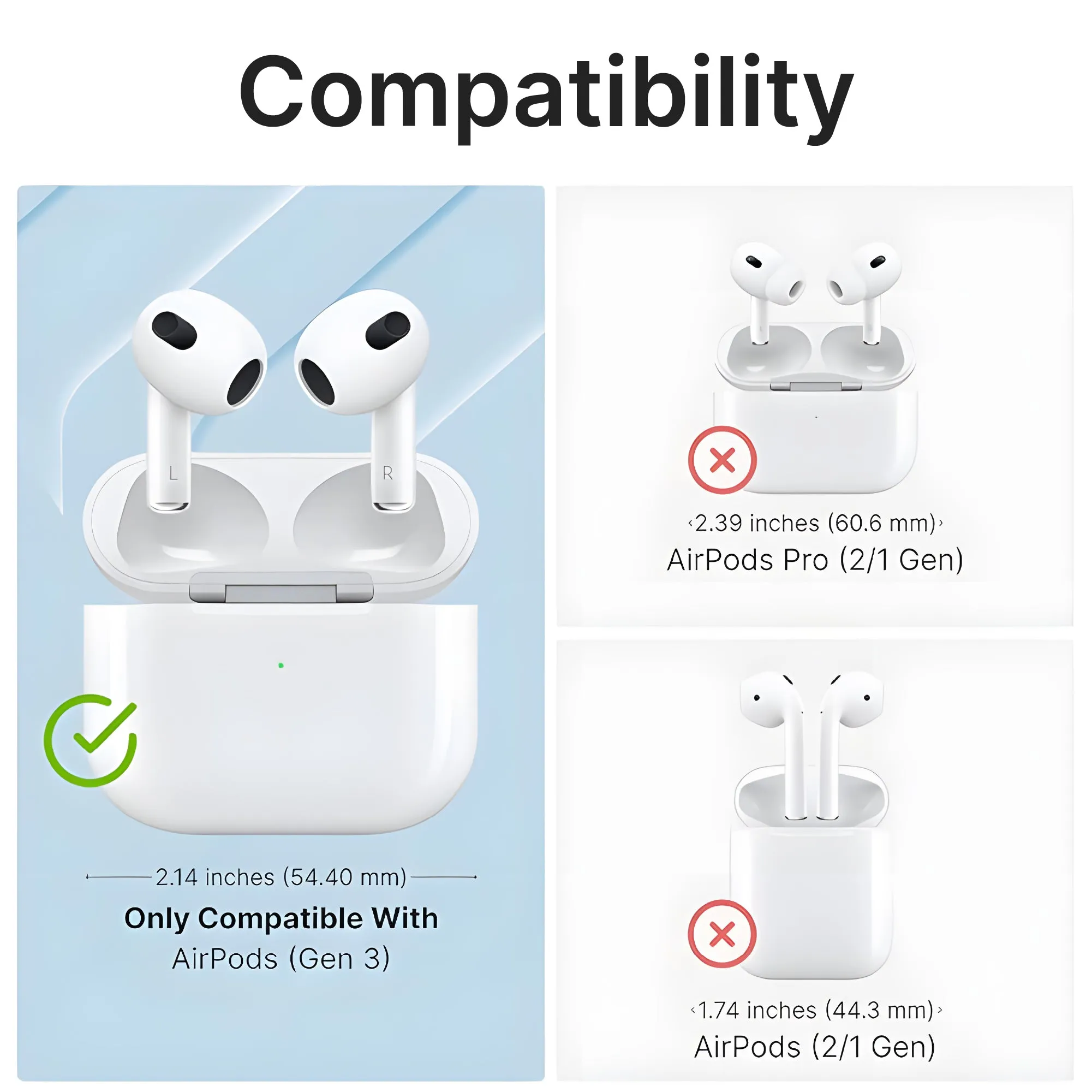 AirPods (Gen 3) - Waterproof Case   Carabiner