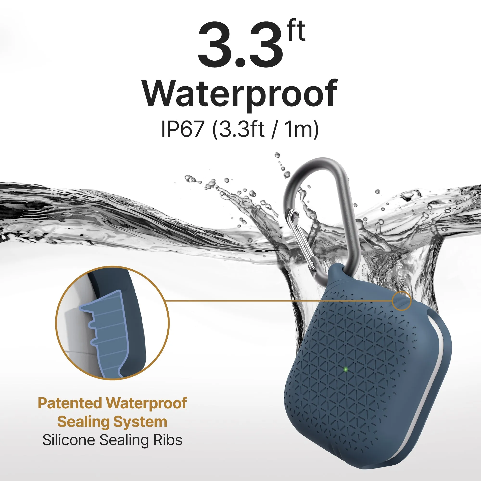 AirPods (Gen 3) - Waterproof Case   Carabiner