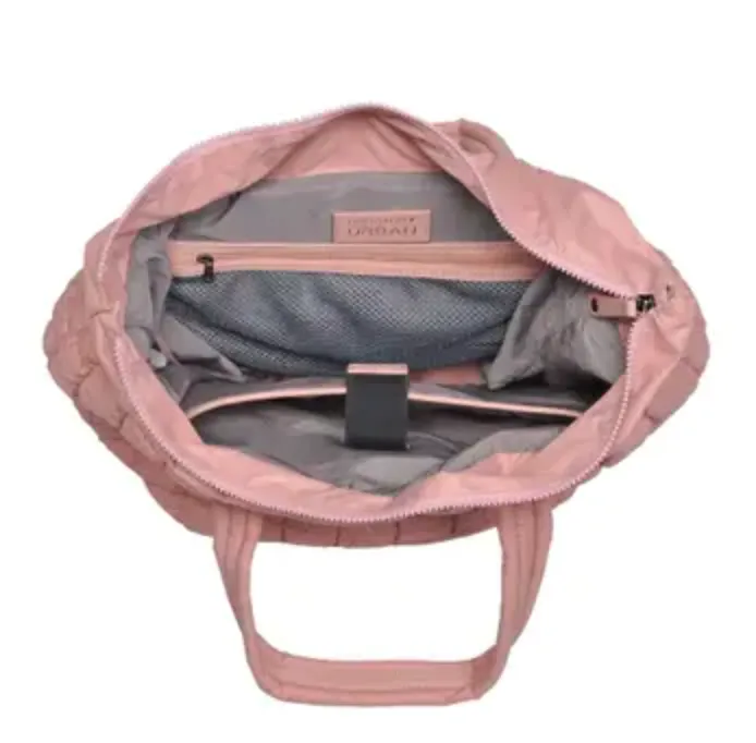 Breakaway Puffer Tote Bag - Pastel Pink