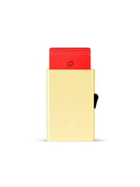 C-Secure Aluminium RFID Cardholder Champagne Gold