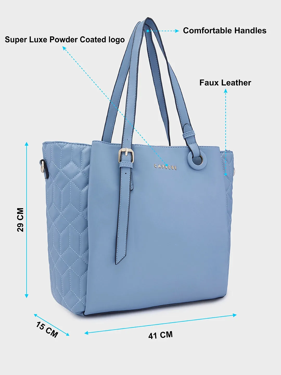 Caprese Sabrina Tote Large Powder Blue