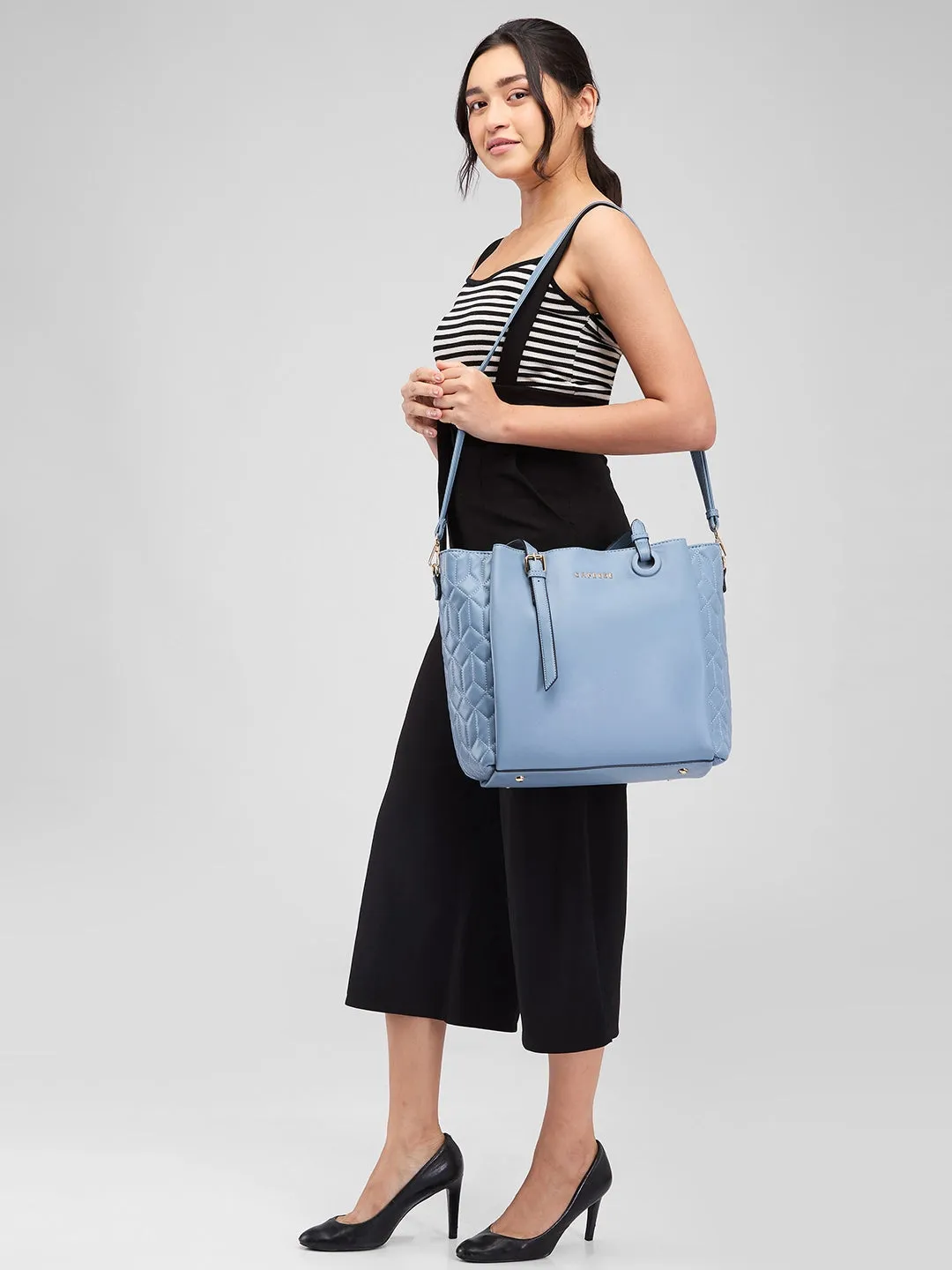 Caprese Sabrina Tote Large Powder Blue