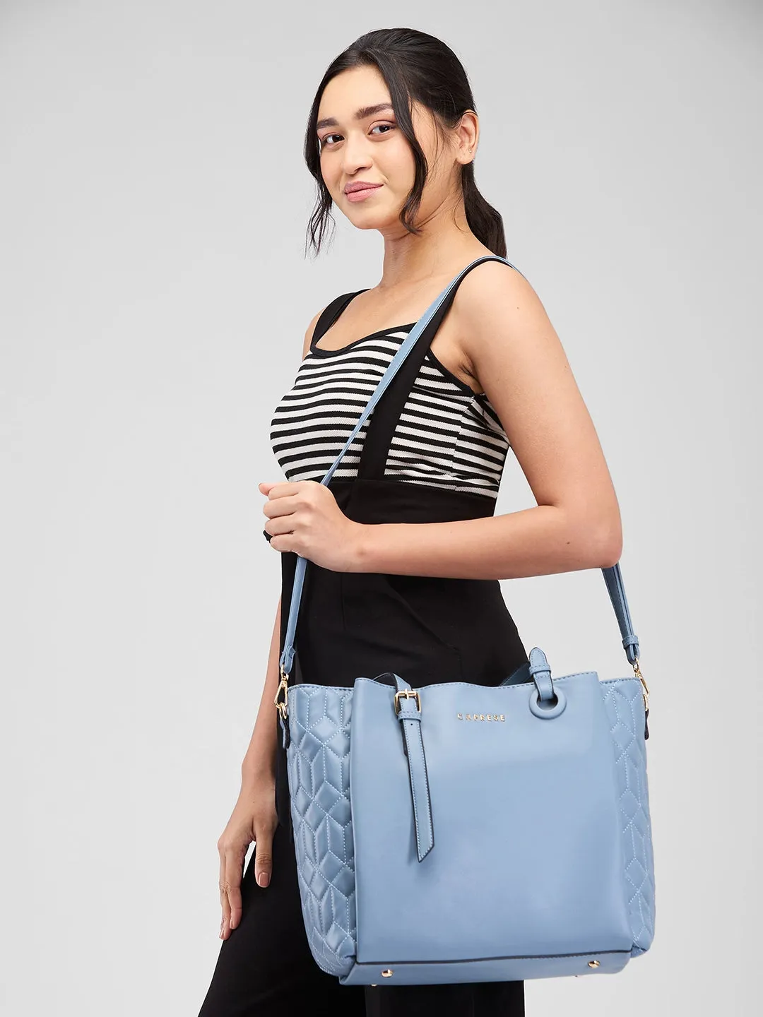 Caprese Sabrina Tote Large Powder Blue