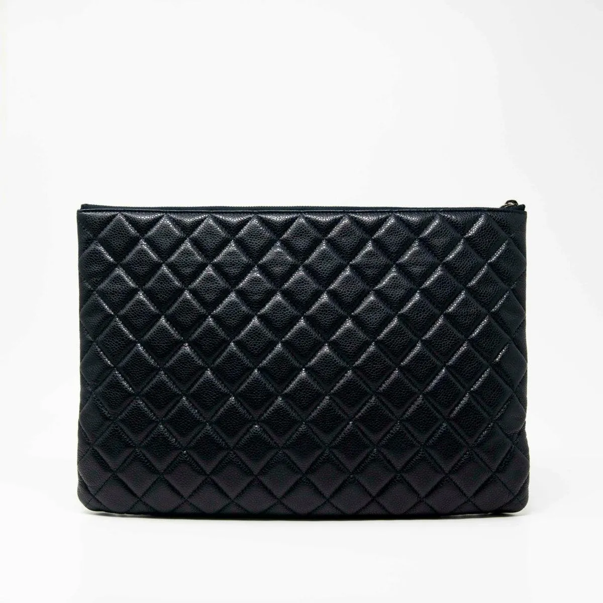 Chanel Navy Medium O Case Pouch