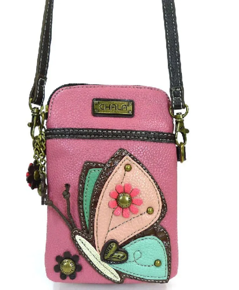 Charming Chala Graceful Butterfly Cell Phone Purse Mini Crossbody Bag