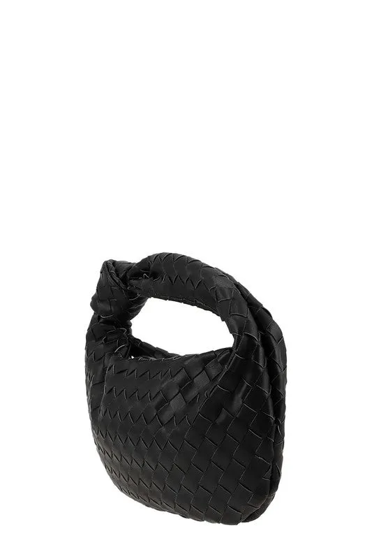 Chic textured black bag