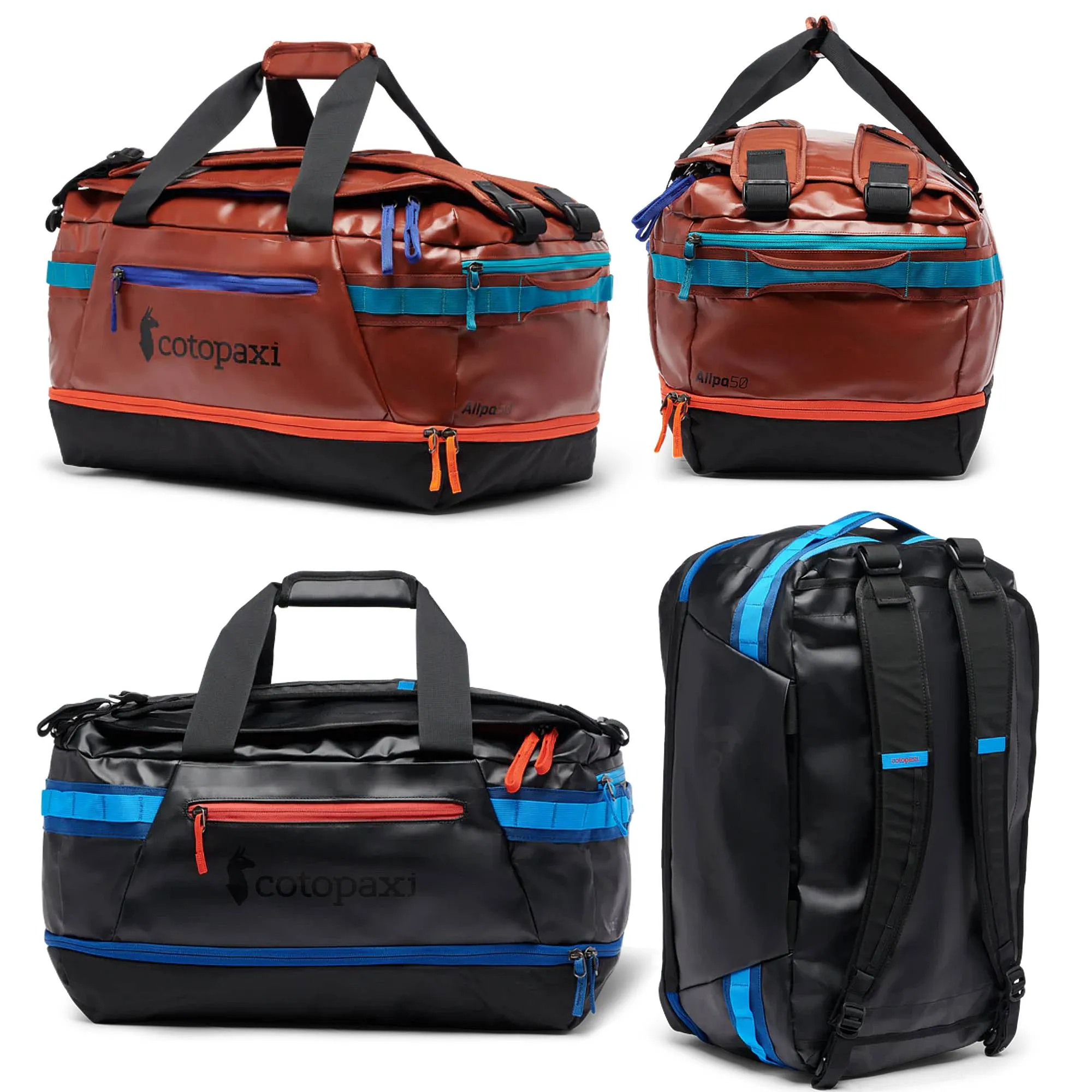 Cotopaxi Allpa 50L Duffel Bag - Versatile 50L Travel Duffel with Backpack Harness and Smart Organization