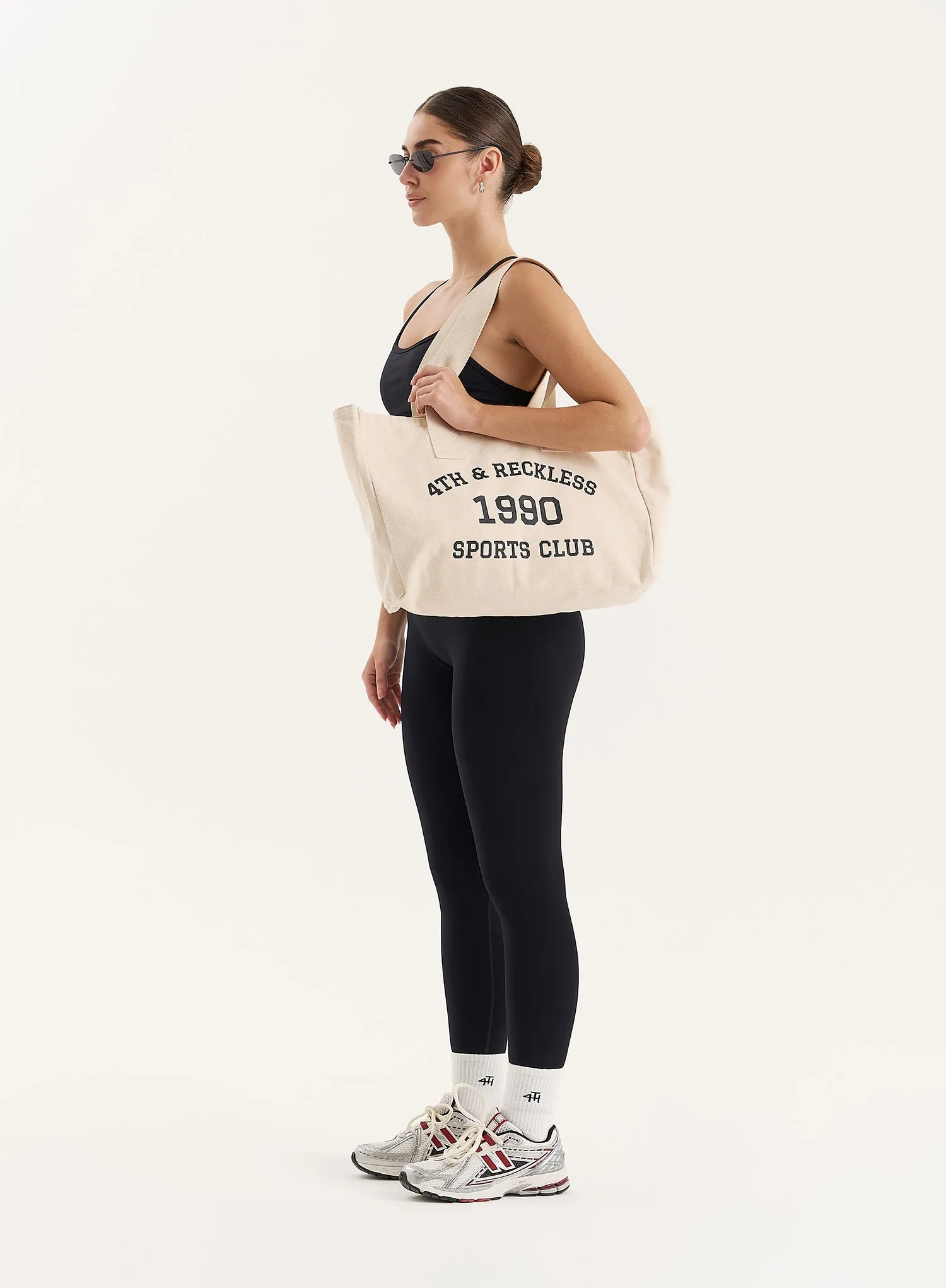 Cream Sports Club Tote Bag