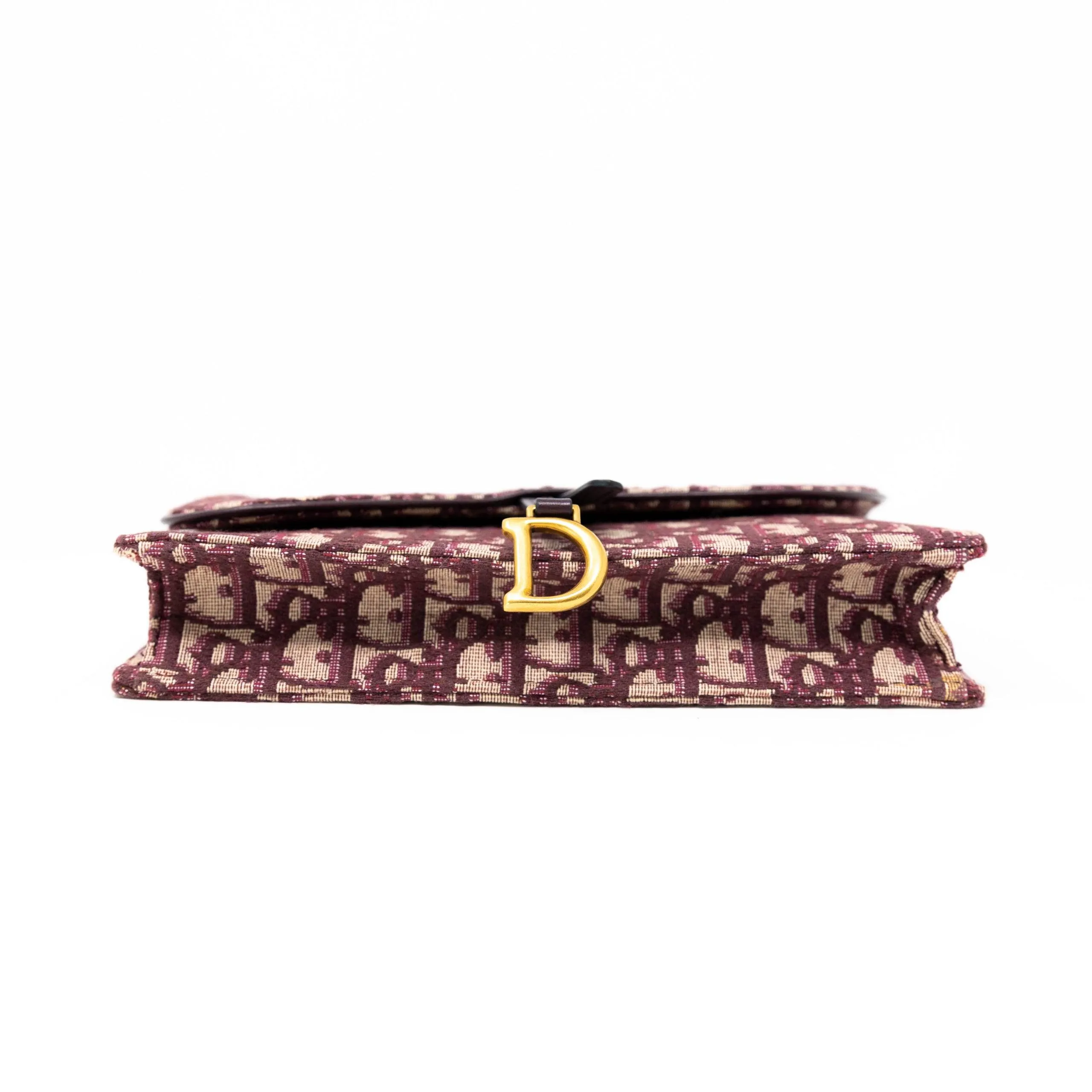 Dior Red Oblique Saddle Pouch