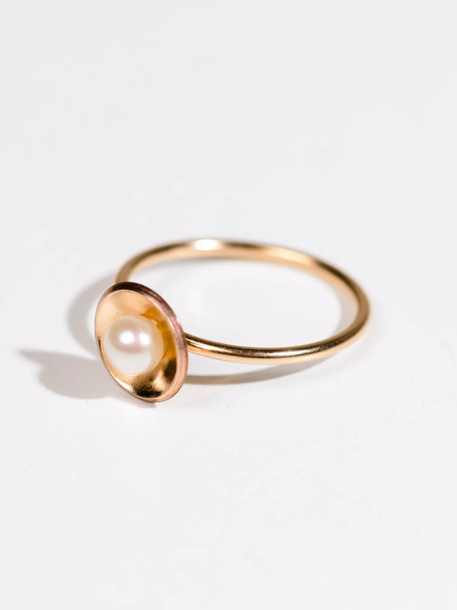 Emma Pearl Dish Ring