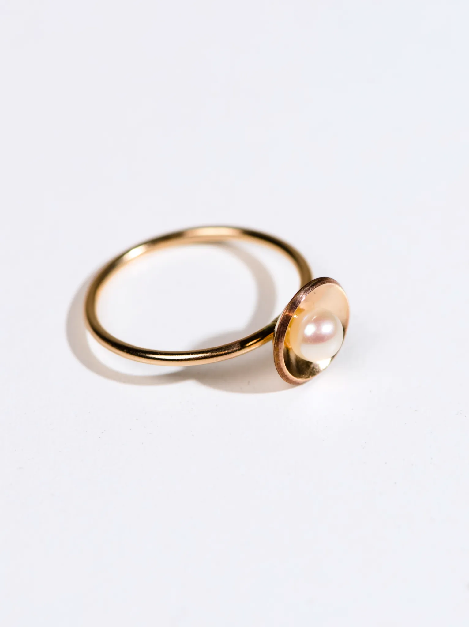 Emma Pearl Dish Ring