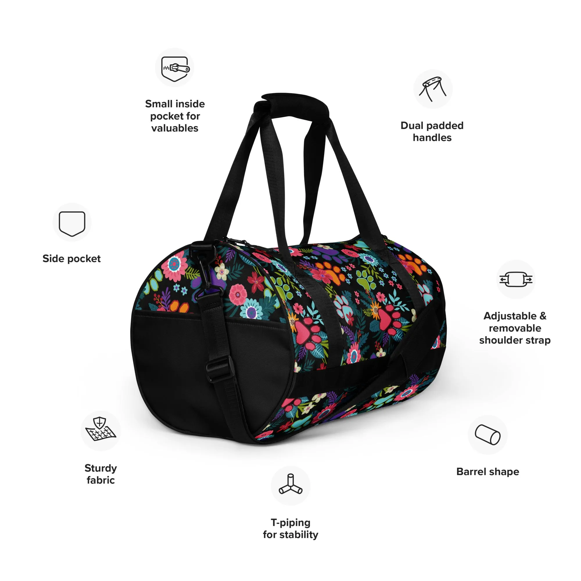 Garden of Paws Duffel Bag