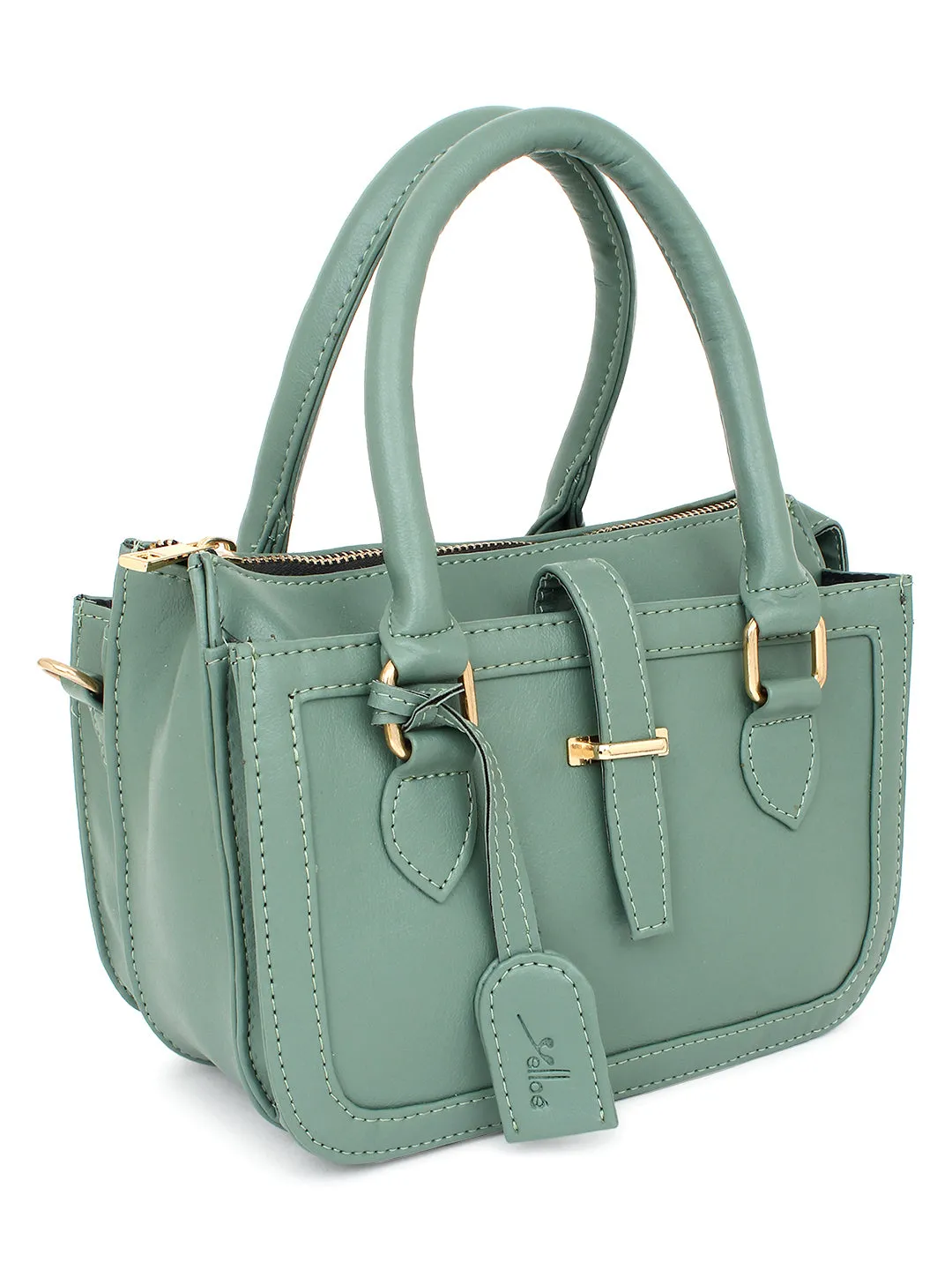 Green satchel Handbag