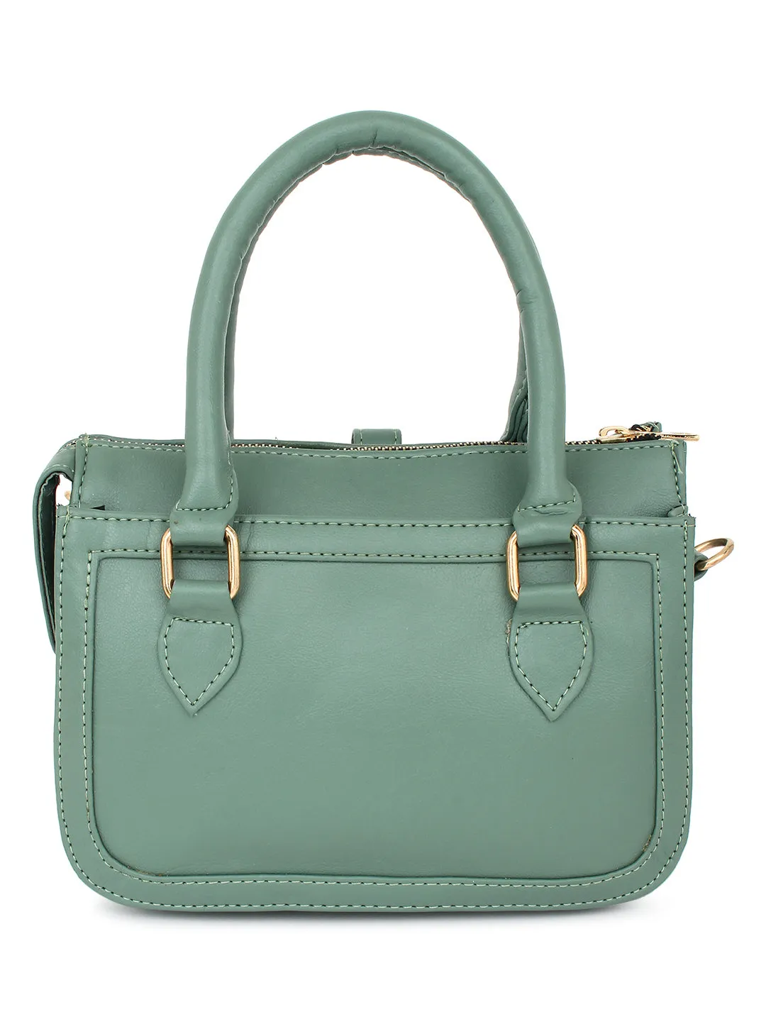 Green satchel Handbag