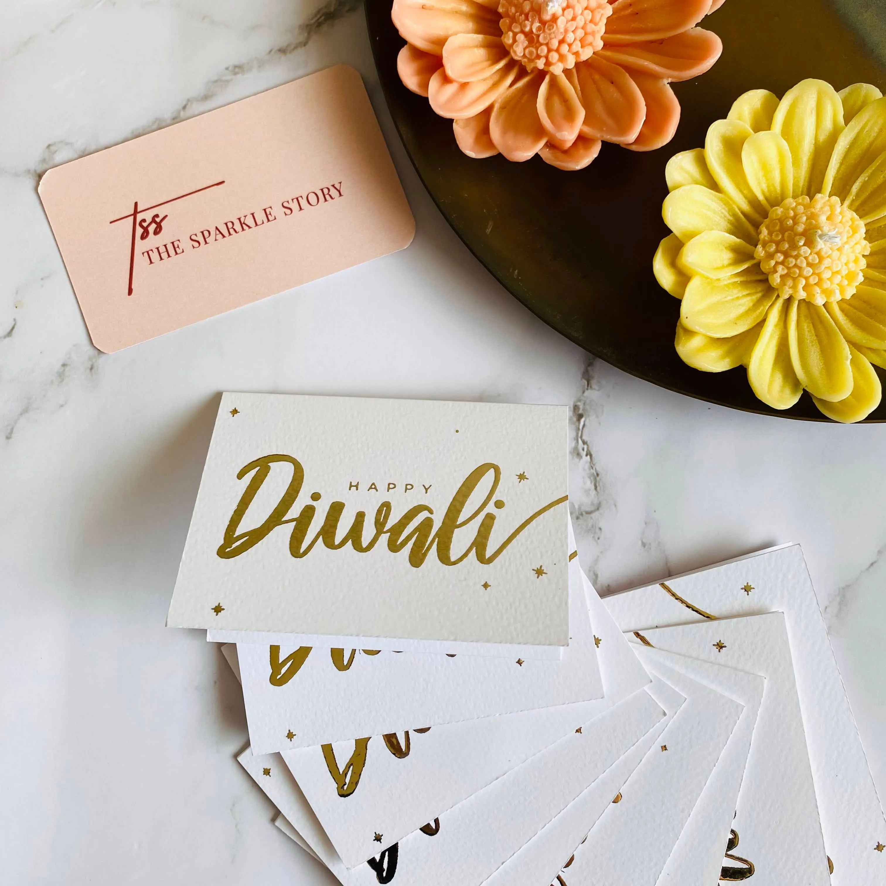 Luxury Gold Foil Greeting Card - Happy Diwali