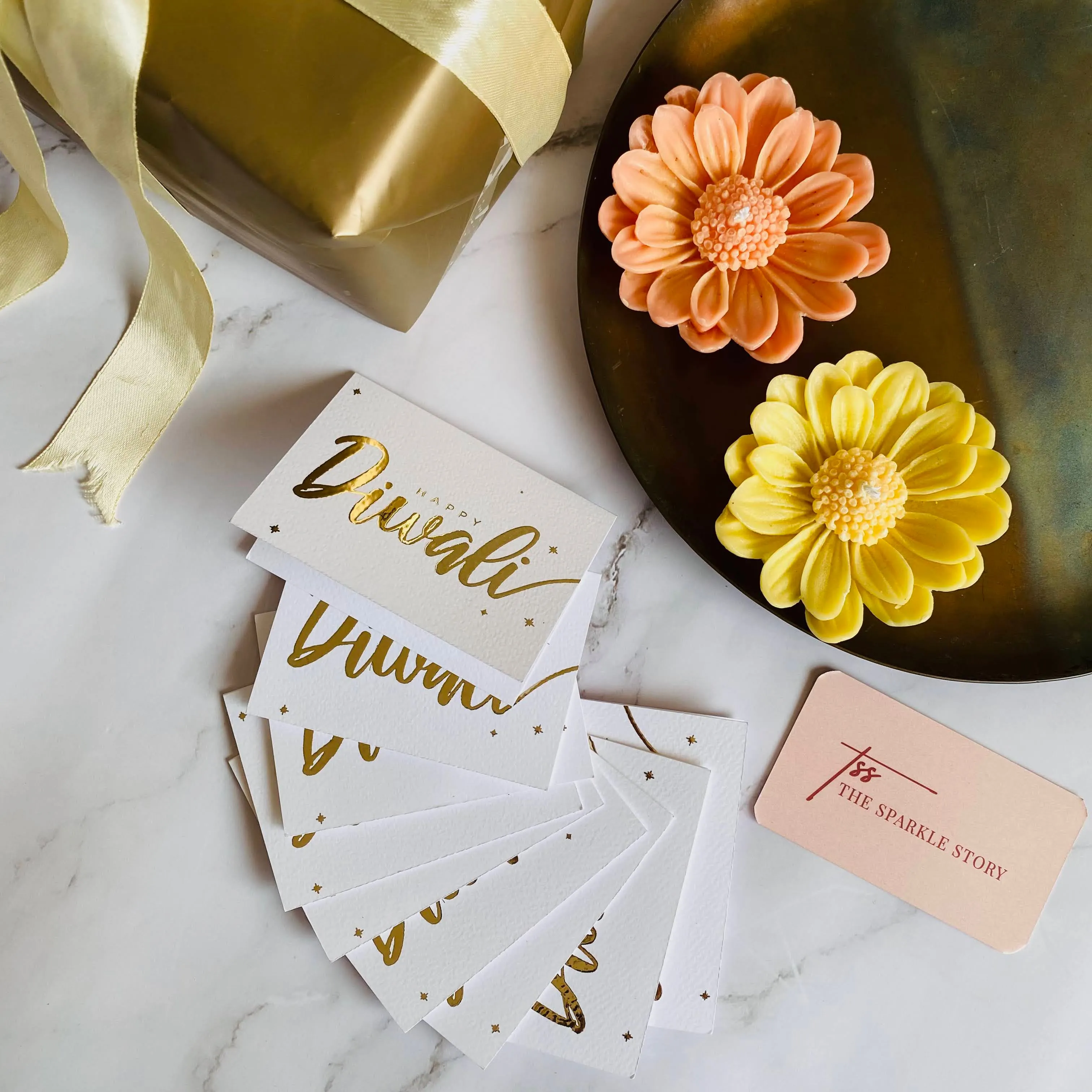 Luxury Gold Foil Greeting Card - Happy Diwali