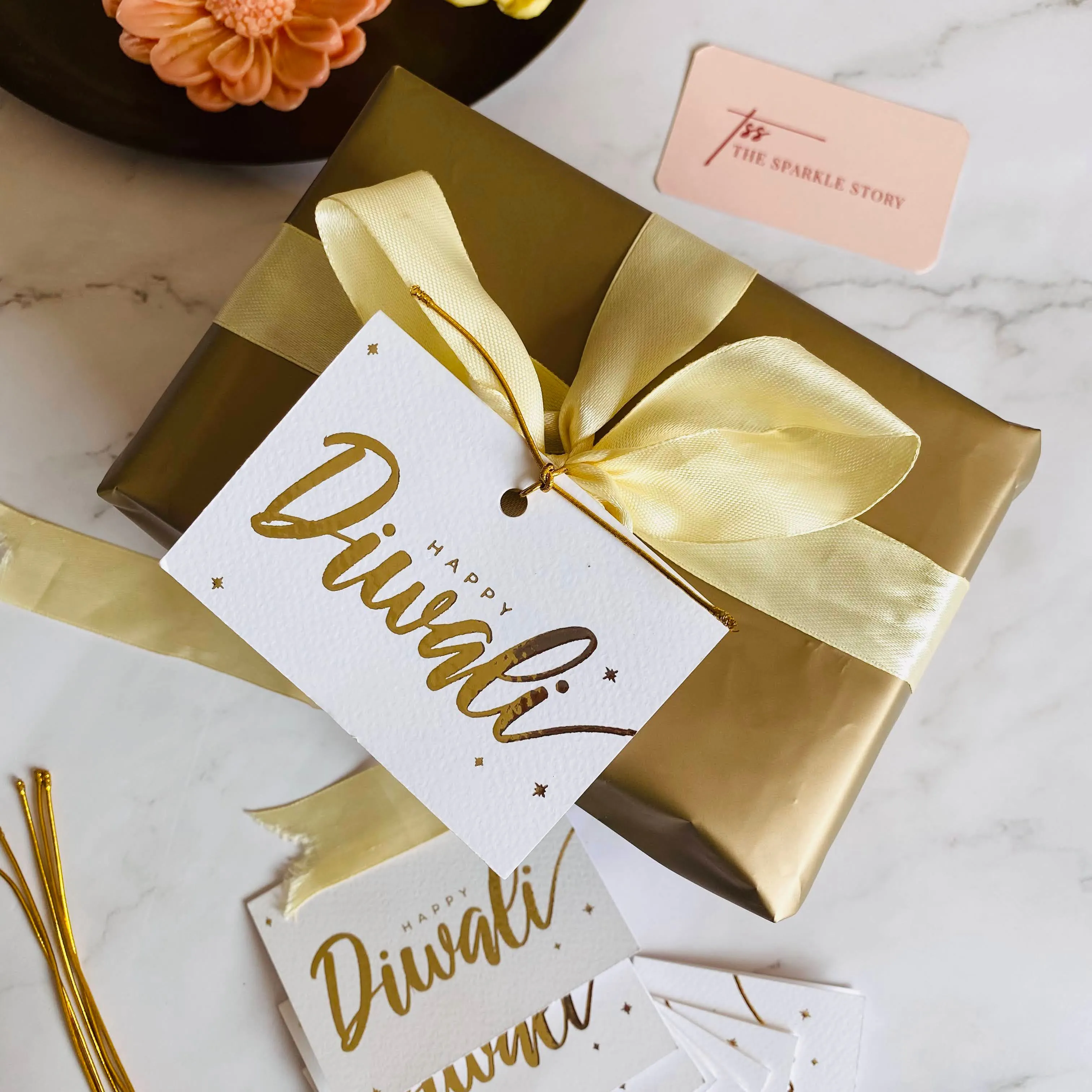 Luxury Gold Foil Greeting Card - Happy Diwali