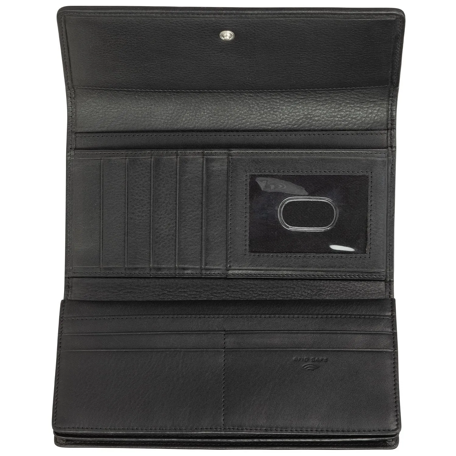 Mancini BASKET WEAVE RFID Secure Quadruple Fold Wallet