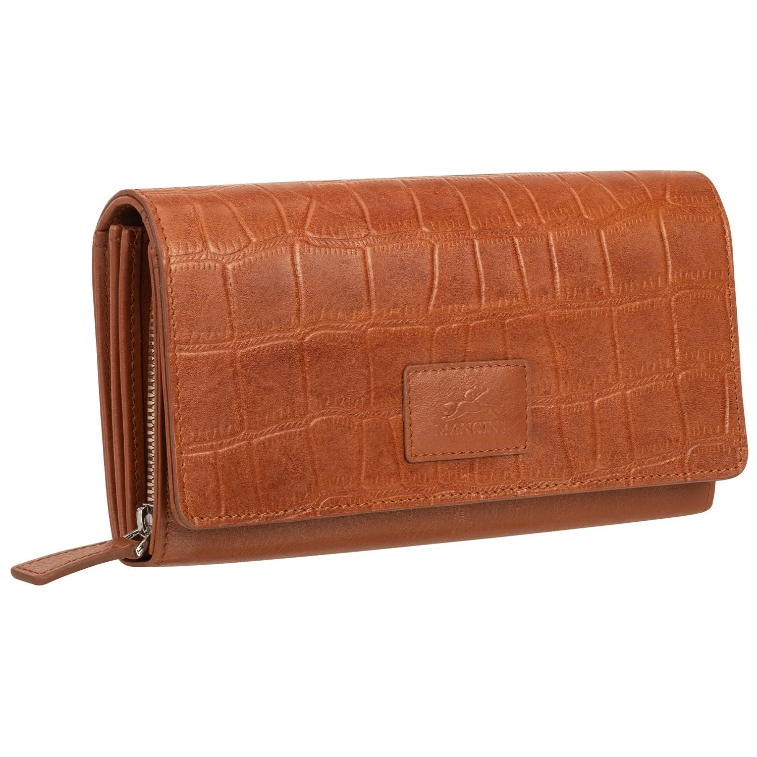 Mancini CROCO RFID Secure Clutch Wallet