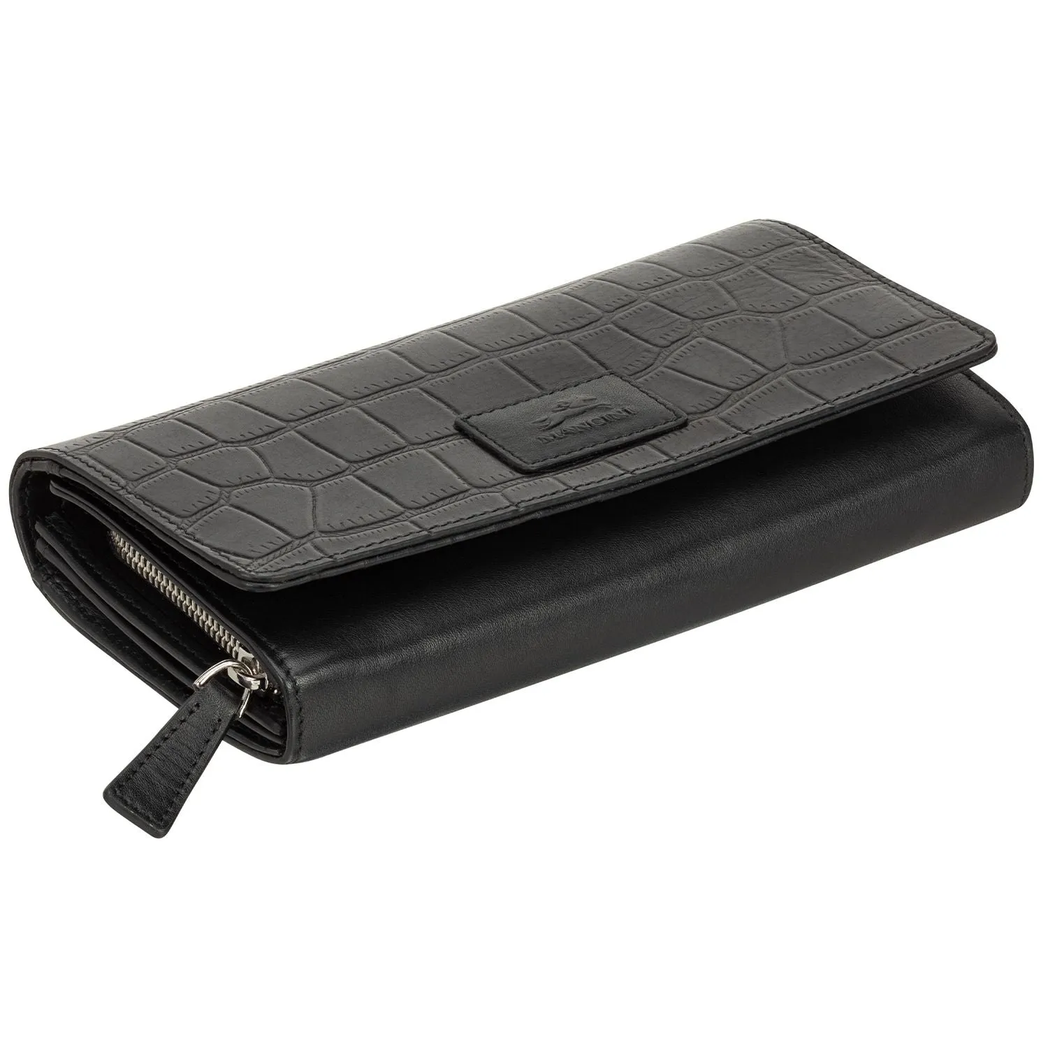 Mancini CROCO RFID Secure Clutch Wallet