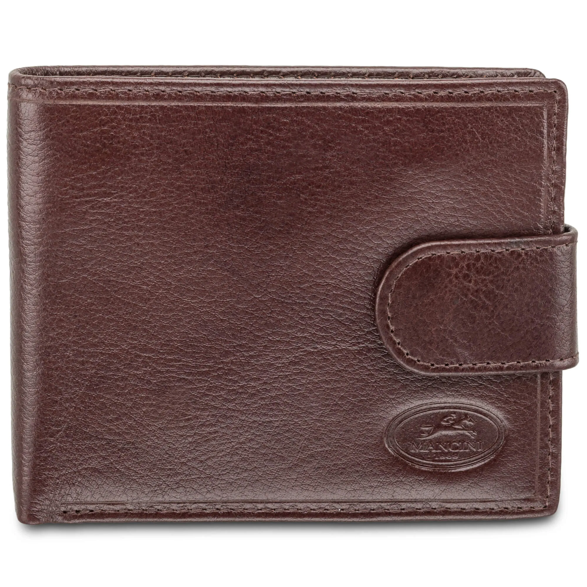 Mancini Deluxe Men’s RFID Secure Wallet with Coin Pocket