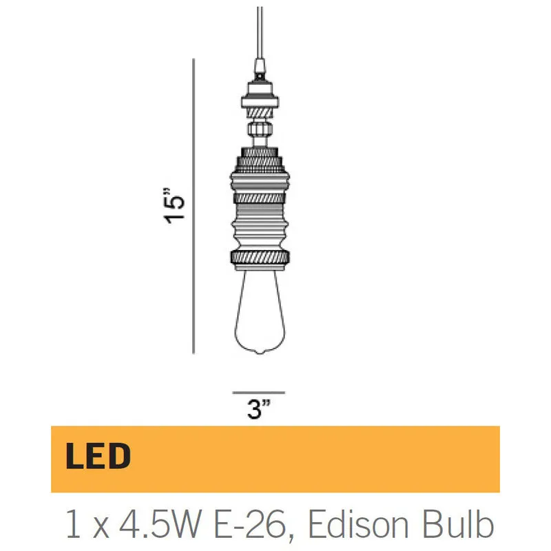 Mek Camshaft Pendant Light