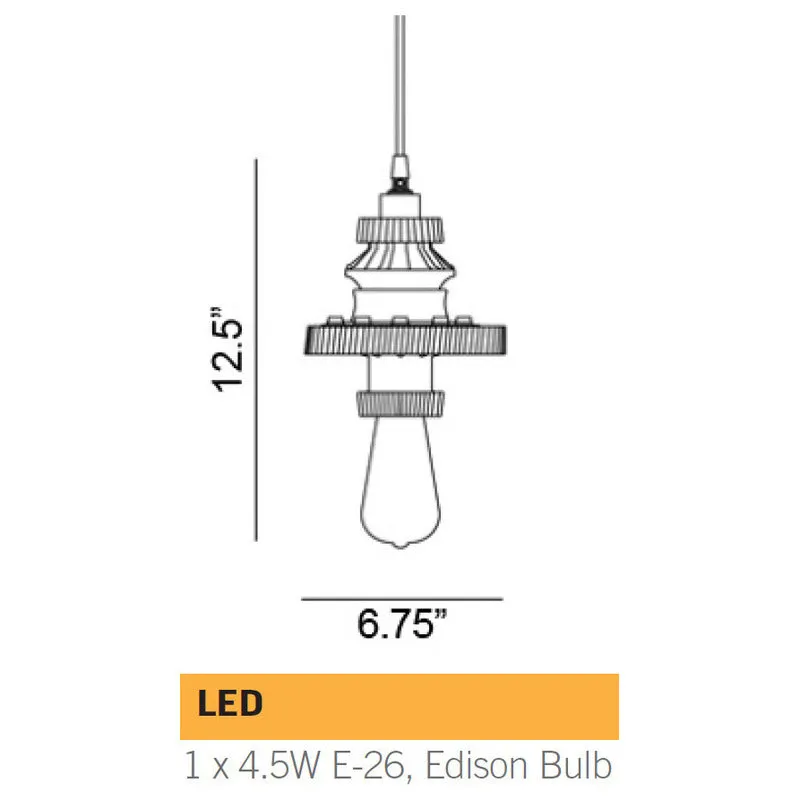 Mek Clutch Pendant Light