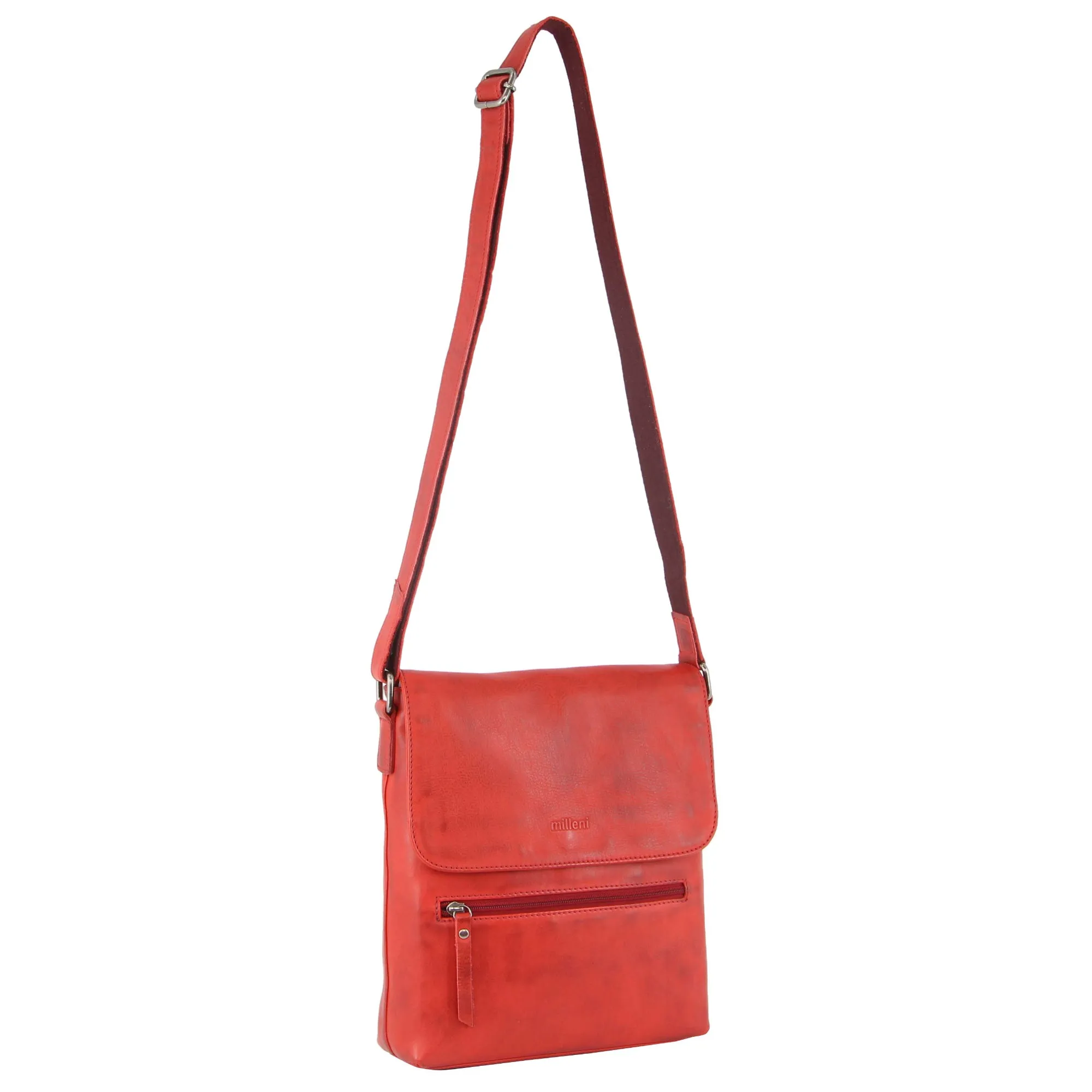 MILLENI SALSA RED NAPPA LEATHER BAG