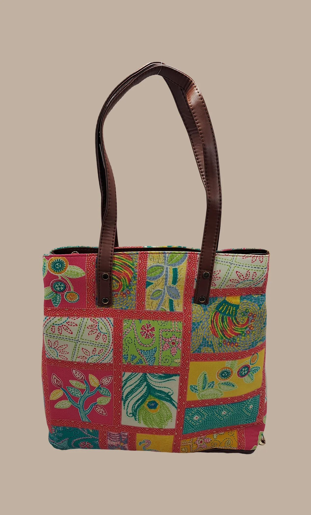 Multi-Colour Printed Handbag