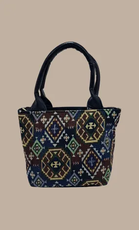 Multi-Colour Woven Handbag