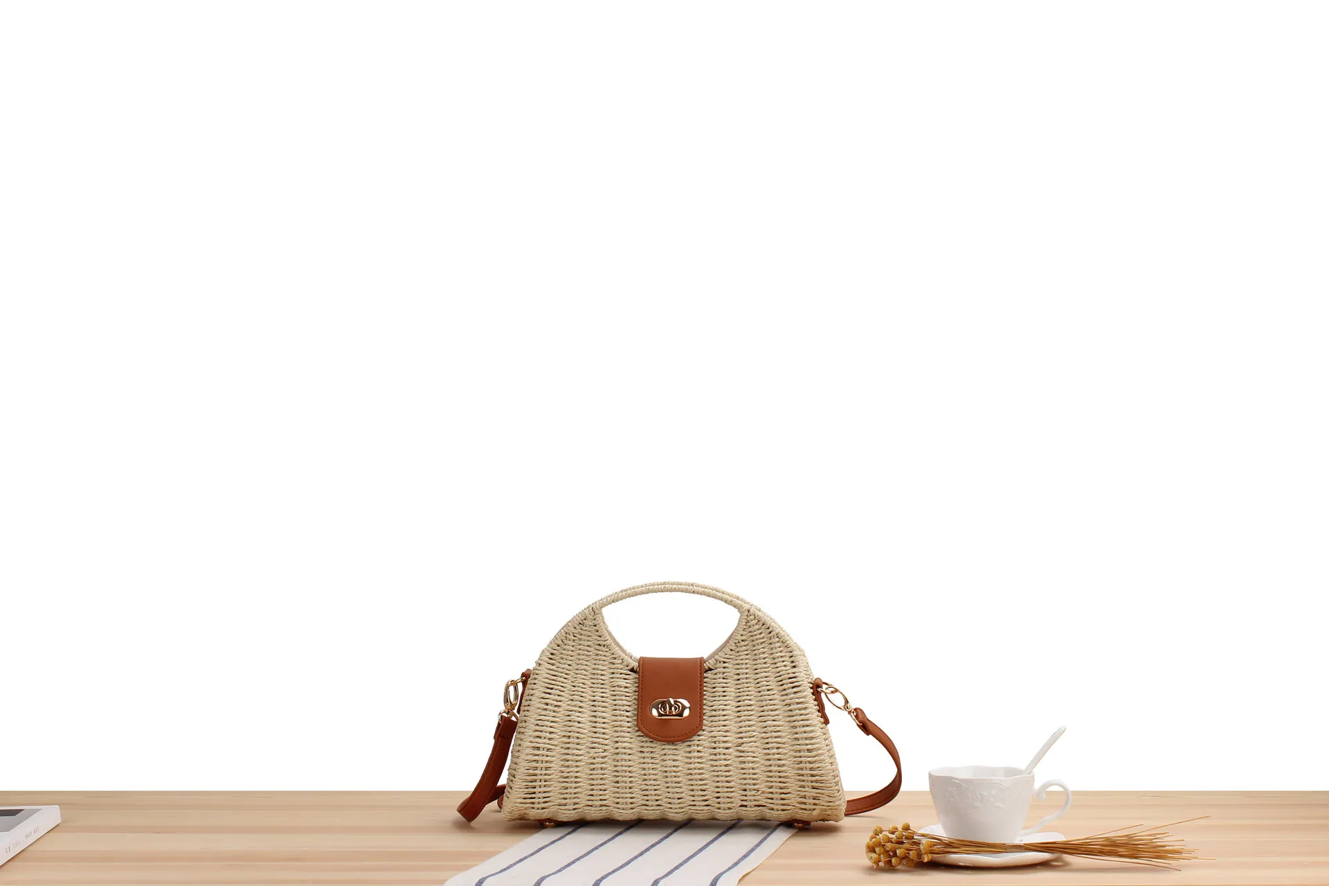 Nori Rattan Shoulder Bag