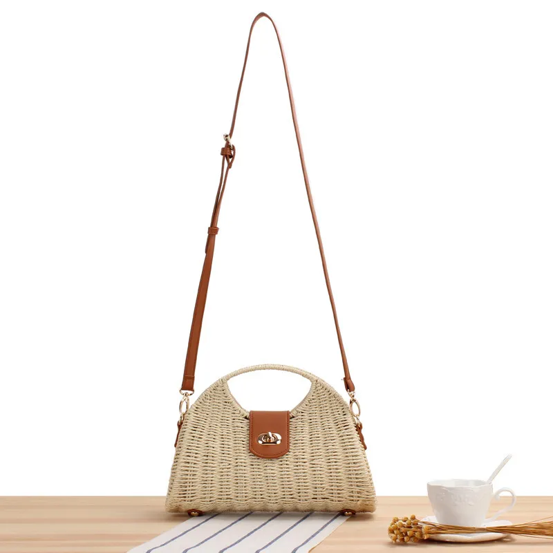 Nori Rattan Shoulder Bag