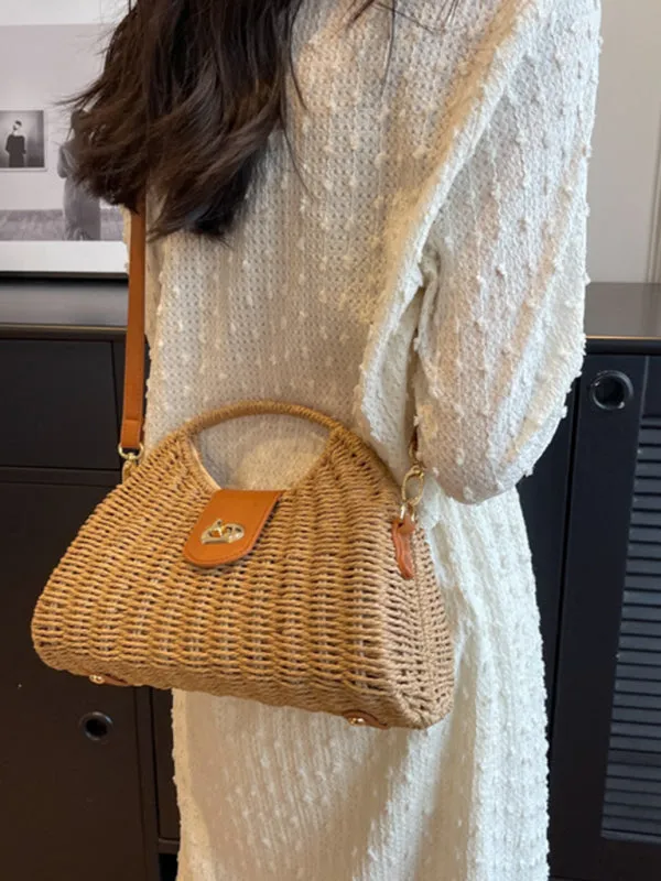 Nori Rattan Shoulder Bag