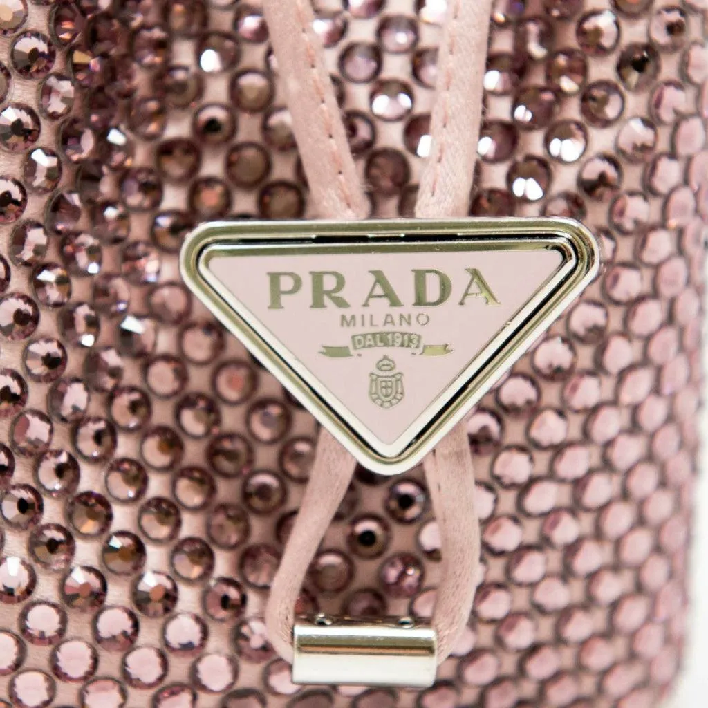 Prada Pink Crystal Mini Pouch