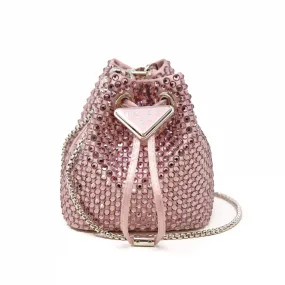 Prada Pink Crystal Mini Pouch