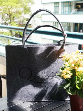 Qipology Felt Tote Bag