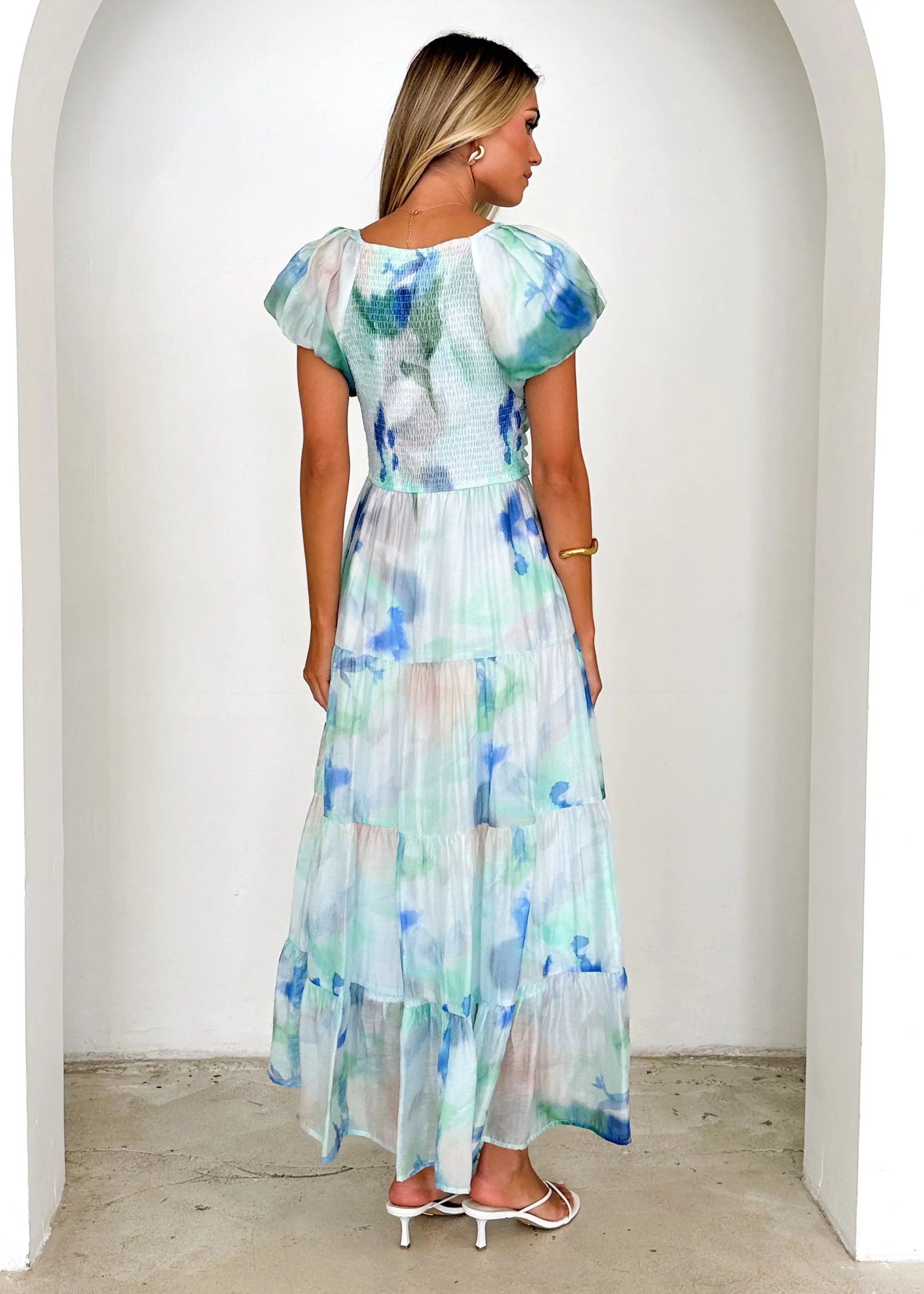 Sahnee Maxi Dress - Mint Haze