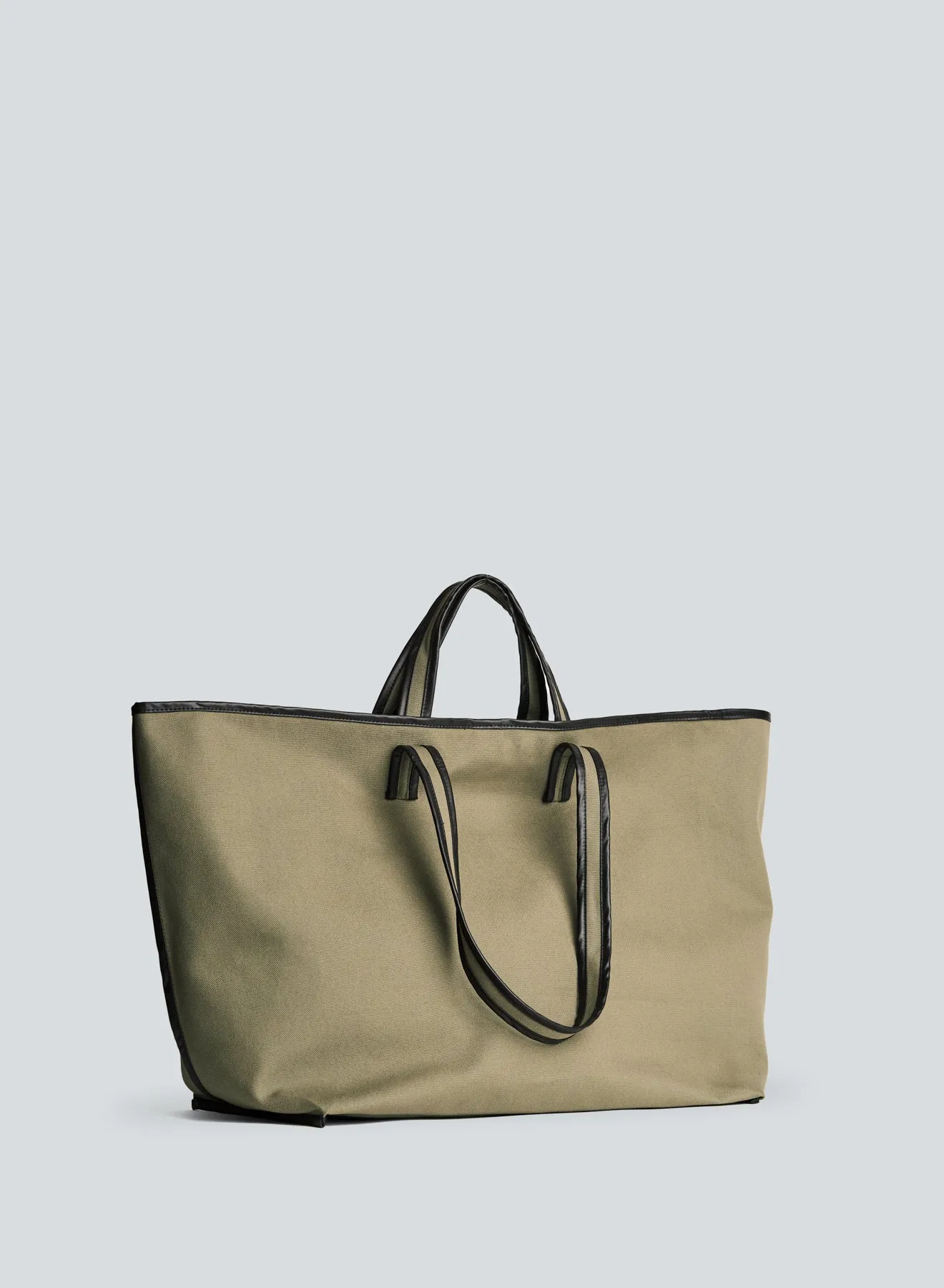 Tote canvas sage oil black | green sage