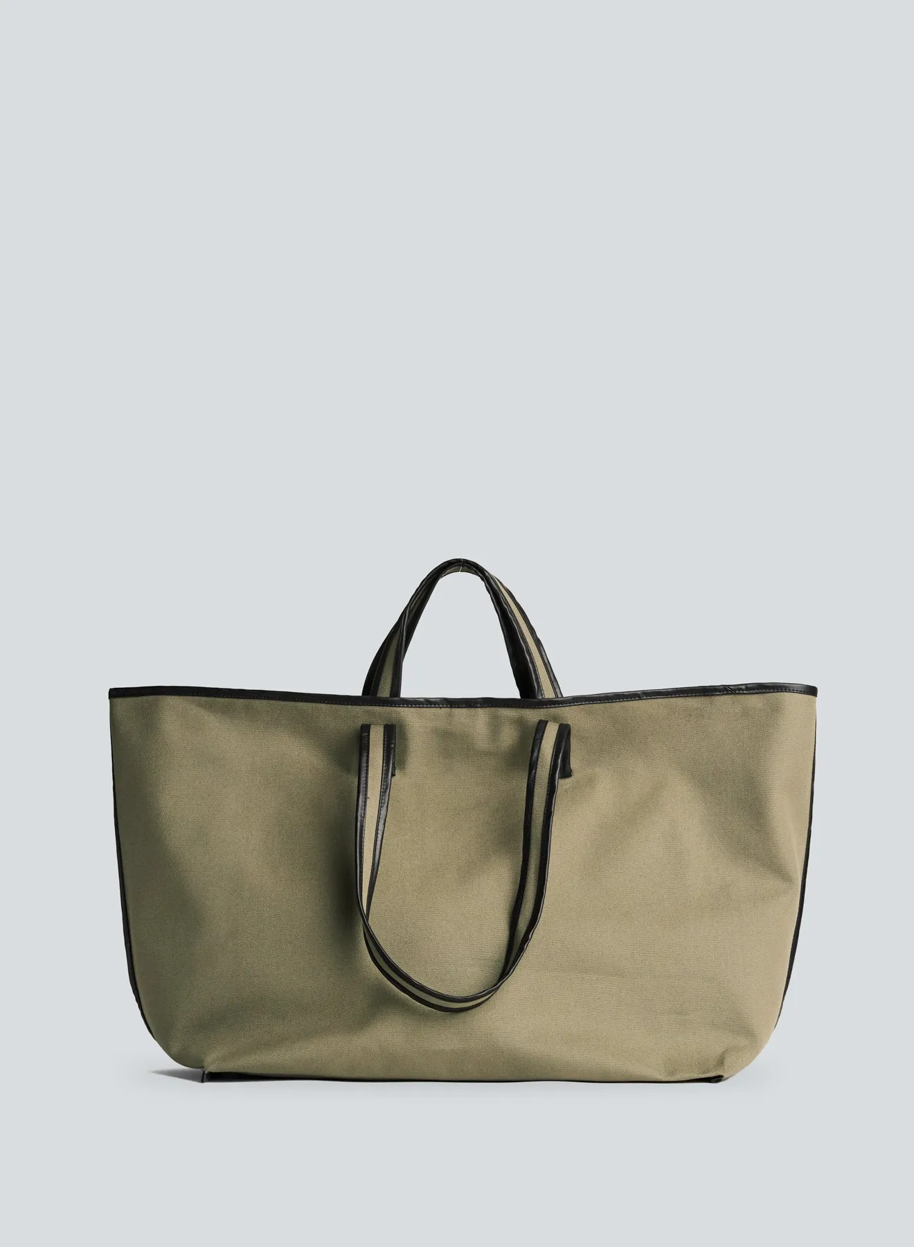 Tote canvas sage oil black | green sage